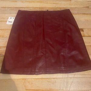 Free People Faux Leather Skirt